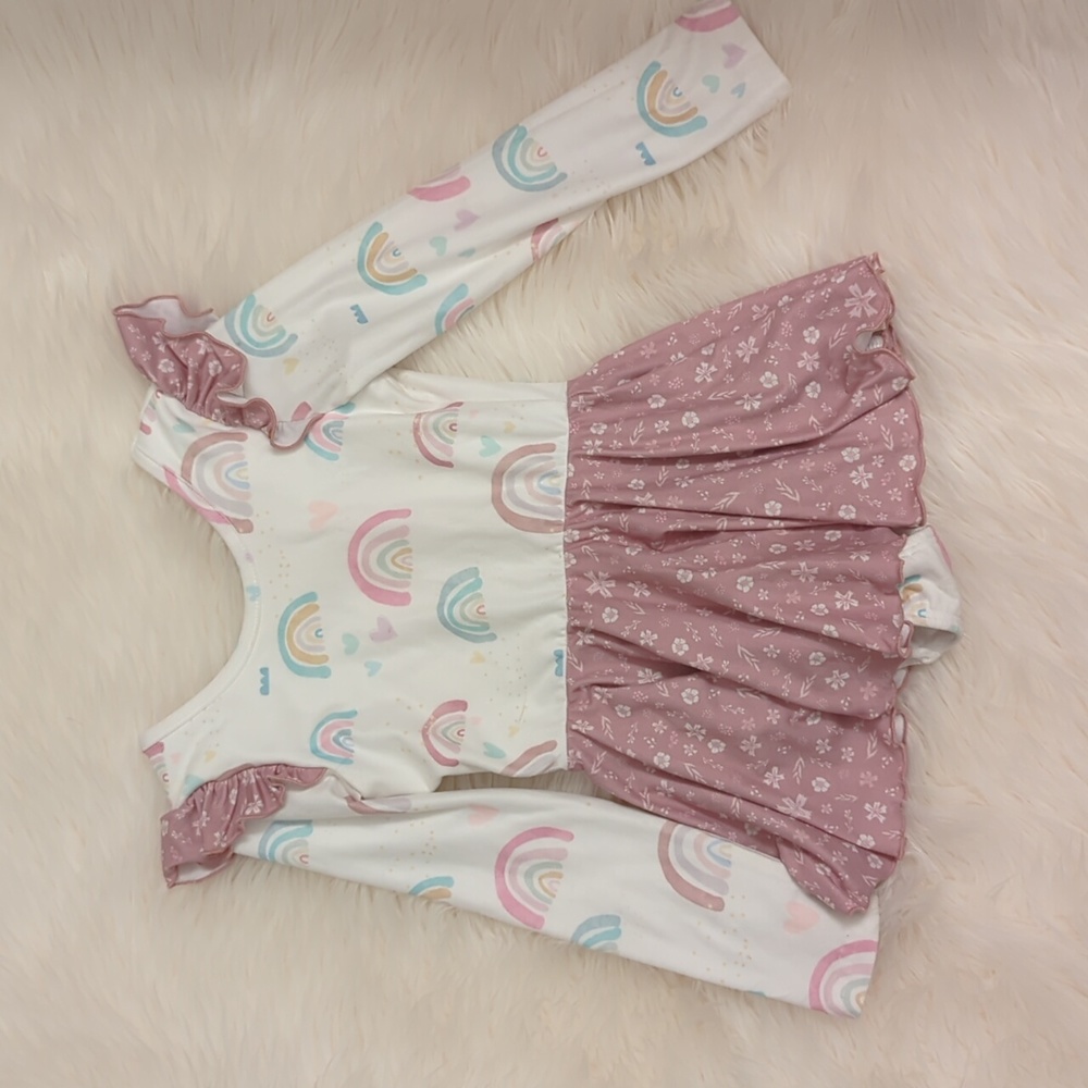 Cheeky Plum Rainbow Leotard